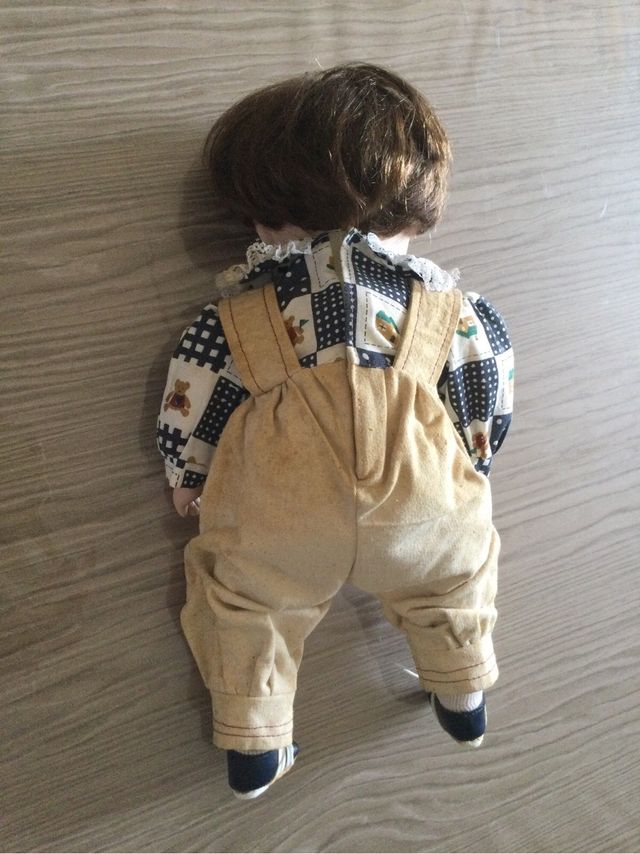 Bambolotto in porcellana vintage alto 37cm