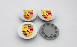CENTRO RUEDA PORSCHE PLATA 76MM