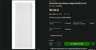 PUERTA BARI PLUS+CERRADURA+TIRADOR+JAMBAS+MOLDURAS