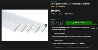 PUERTA BARI PLUS+CERRADURA+TIRADOR+JAMBAS+MOLDURAS