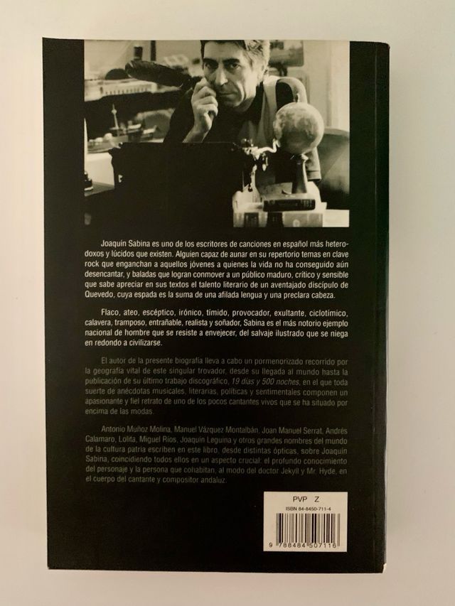 JOAQUIN SABINA - Perdón Por La Tristeza (libro)