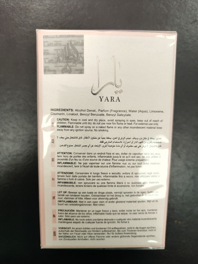 Perfume Yara árabe nuevo