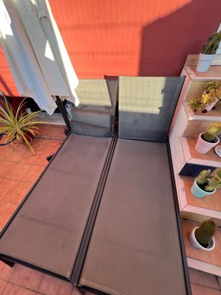 Tumbonas de jardín de metal