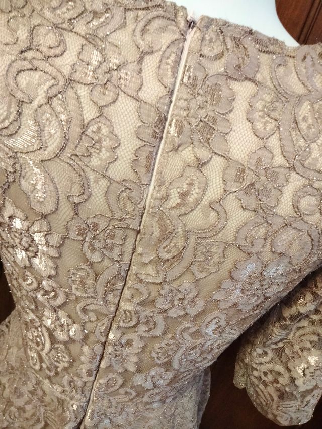 Vestito elegante beige tg. M/L