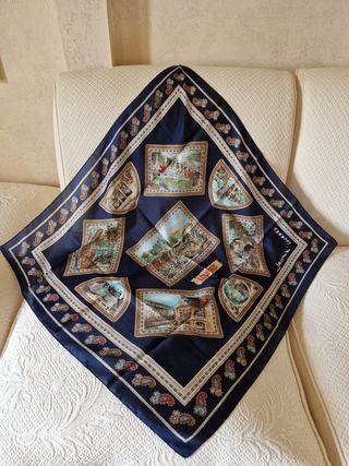 Foulard Vintage Ricordo di Lourdes 