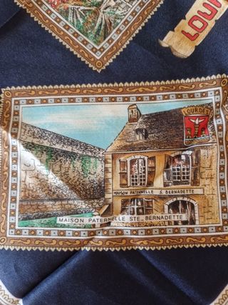 Foulard Vintage Ricordo di Lourdes 
