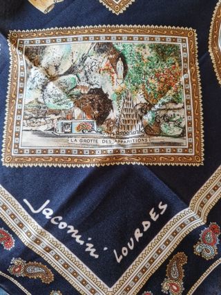 Foulard Vintage Ricordo di Lourdes 
