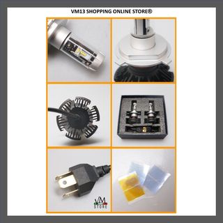 Coppia Lampade X3 H4 Led  6000 Lumen Da 25w