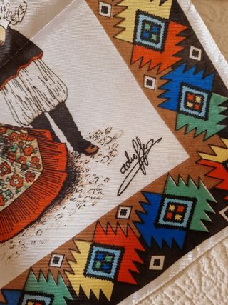 Foulard Vintage Souvenir Sardegna 