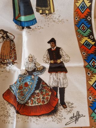 Foulard Vintage Souvenir Sardegna 
