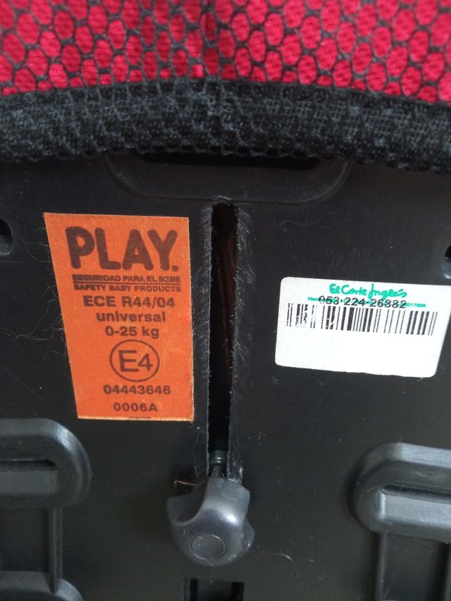 Silla de coche grupos 0, 1 y 2. Casual Play