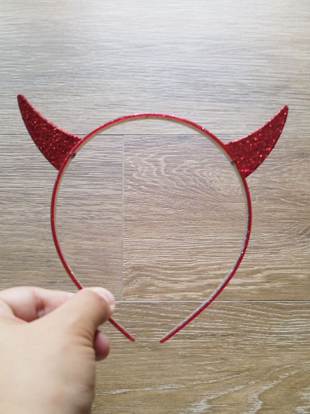 Acessório de cabelo - Bandolete diabo (fantasia)