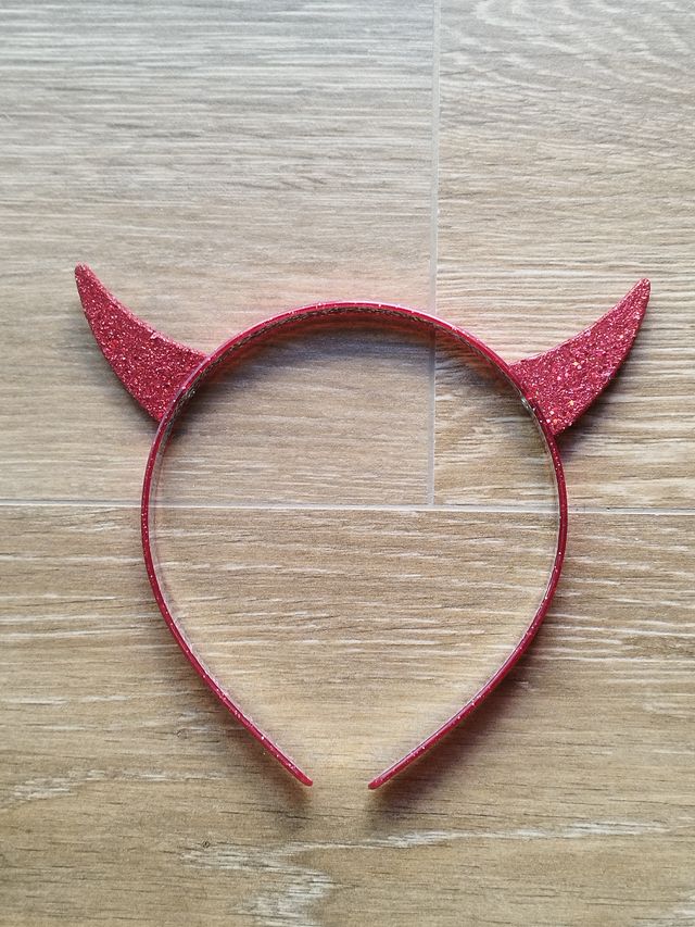 Acessório de cabelo - Bandolete diabo (fantasia)