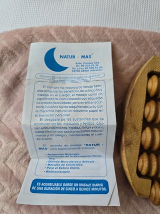 masajeador madera sin usar