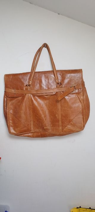 Bolsa de viaje de piel
