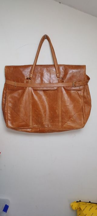 Bolsa de viaje de piel