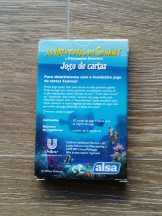 Jogo de cartas As aventuras de Sammy