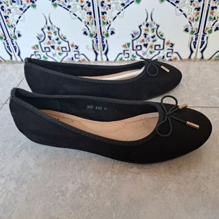 Manoletinas negras mujer talla 40