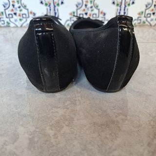 Manoletinas negras mujer talla 40