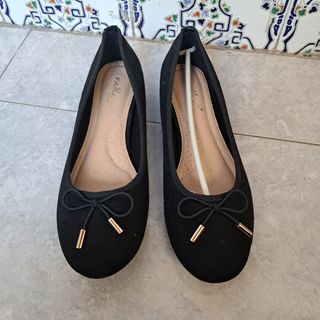 Manoletinas negras mujer talla 40