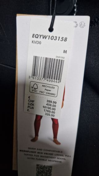 Neopreno Quiksilver Highline 4/3 Chest Zip