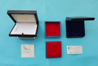 Lote de 3 cajas/estuches para monedas o lingotes