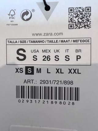 Vestido Zara nuevo S