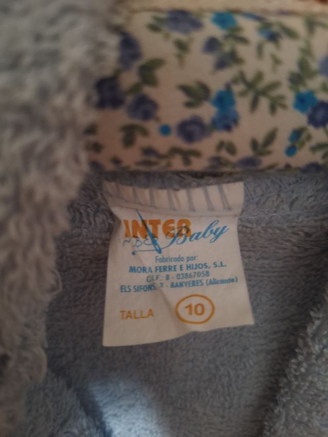 Albornoz unisex niños