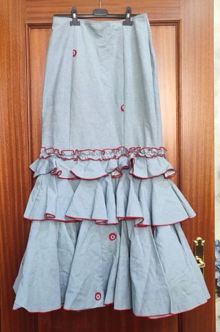 Conjunto 2 piezas vestido flamenca traje gitana
