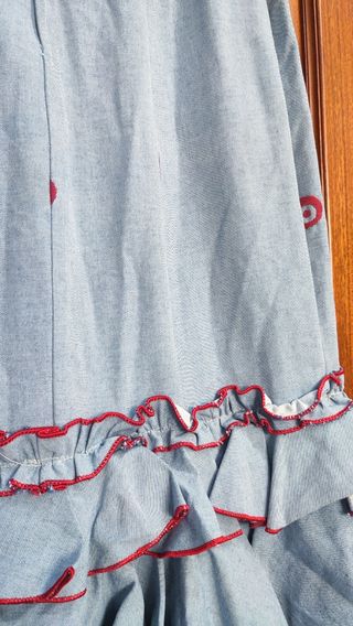 Conjunto 2 piezas vestido flamenca traje gitana
