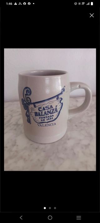 Antigua jarra cerámica de Casa Balanza