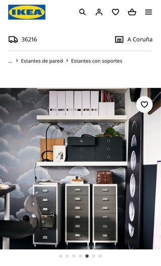 Ikea Estante de pared Lack blanco, 110x26 cm
