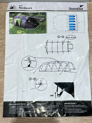 Tienda de campaña para 6 personas