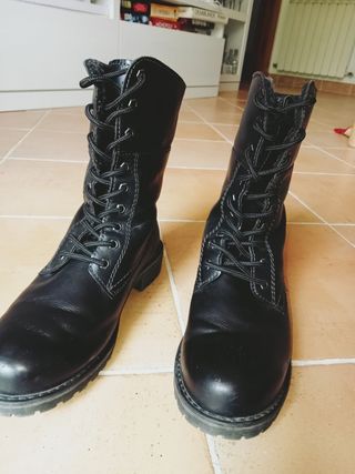 👢STIVALI neri in pelle da donna N. 38