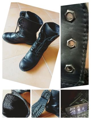 👢STIVALI neri in pelle da donna N. 38