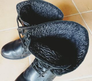 👢STIVALI neri in pelle da donna N. 38