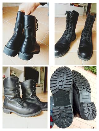 👢STIVALI neri in pelle da donna N. 38