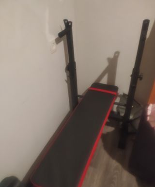 Pres banca+ juego de pesas 20 kg