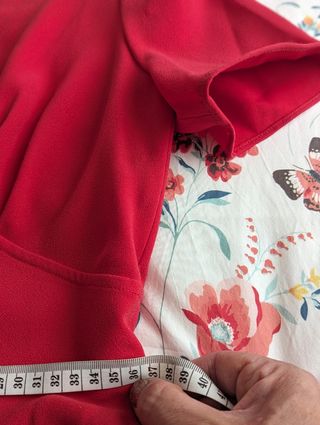 Vestido estilo pin-up Tara Jarmon color frambuesa