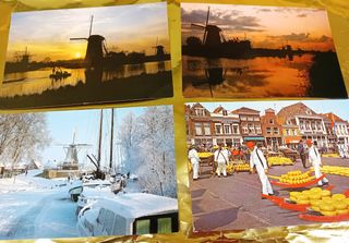 4 Postales Holanda 