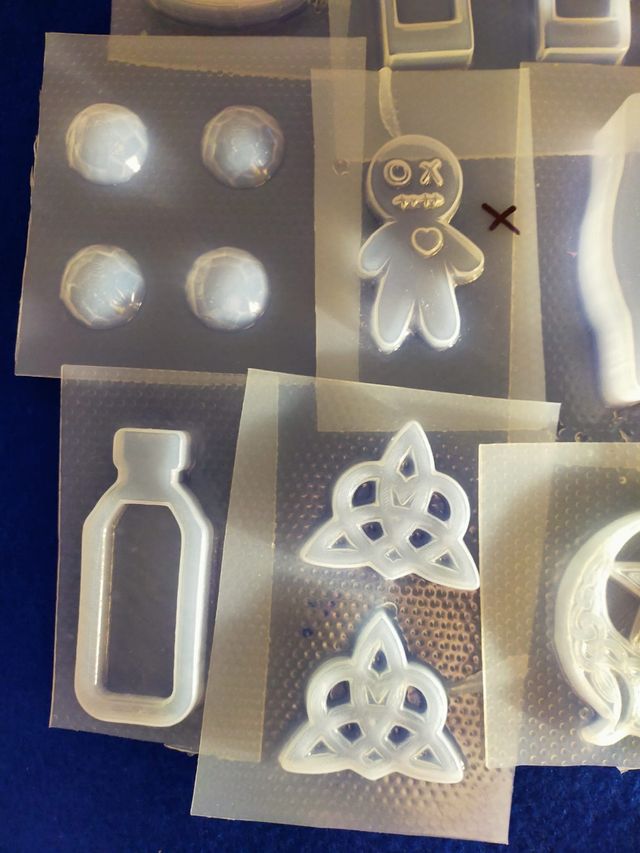 Set 10 piezas moldes para creaciones en resina