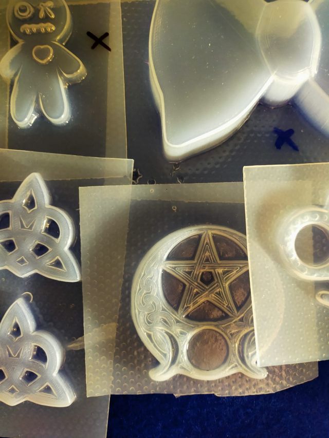 Set 10 piezas moldes para creaciones en resina