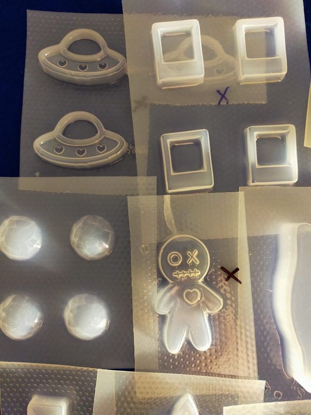 Set 10 piezas moldes para creaciones en resina