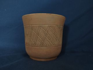 Vaso in terracotta lavorato a mano