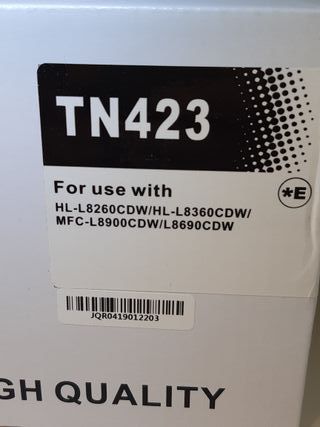 CARTUCHO TONER COMPATIBLE NEGRO BROTHER TN423BK