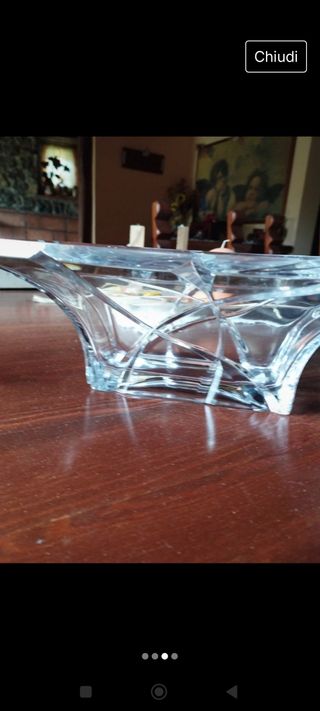 centrotavola in cristallo di boemia