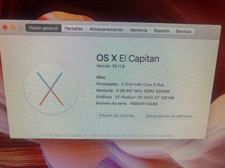 iMac 20 pulgadas 2007