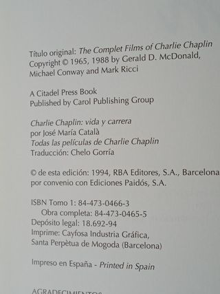 Antología del Cine Clásico Charlie Chapl