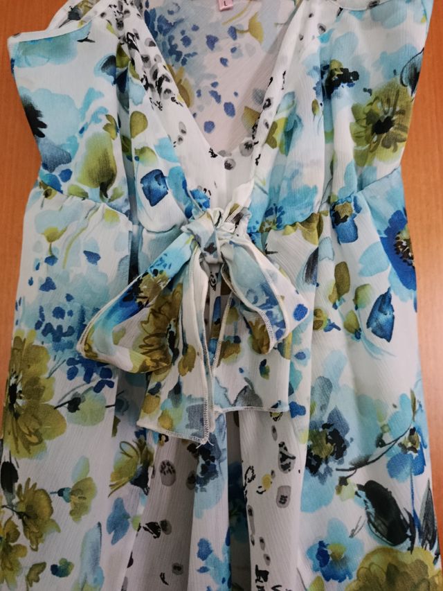 Top a fantasia lungo taglia L