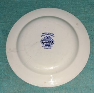 PLATO CERÁMICA ENOCH WOODS WARE SELLO WOODS & SONS